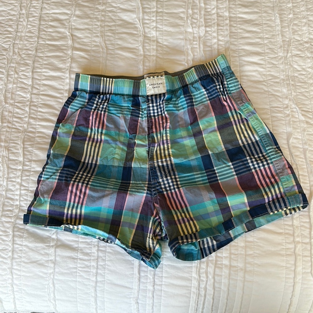 multicolored boxers